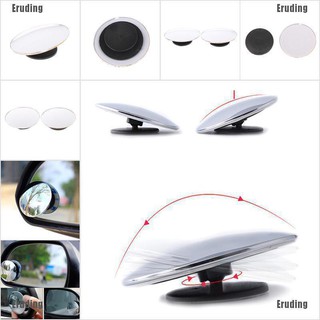 Eruding 2Pcs universal car 360° wide angle convex rear side view blind spot mirror