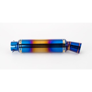 51mm Universal Motorcycle Modified Exhaust Pipe Muffler Semi-blue Exhaust R15 V3 Y15 R25 LC135 LC150 (3)
