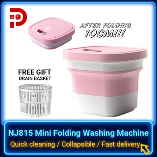 NJ815 Mini Folding Washing Machine household washing underwear wash socks special washing machine