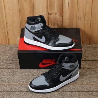Nike JORDAN 1 RETRO Basketball Shoes For Men And Women Grey Inspired Unisex Sport Sneakers Air Shoes