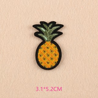 Pineapple Patch Sticker Sew On Iron On Patch Badge Jacket Jeans Clothes Fabric Applique DIY