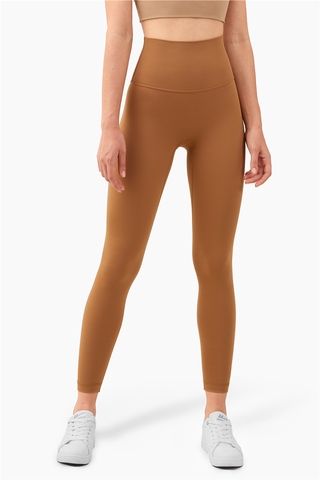 New style hot saleskin-friendly nude hip-lifting yoga pants no embarrassment line high waist slimming peach hip fitness pants