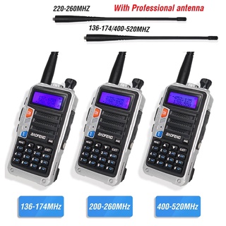 2pc/set Tri-Band Baofeng Walkie Talkie UV5R Pro 220-260MHz Portable Two Way Ham Radio 8W HF FM Trans (4)