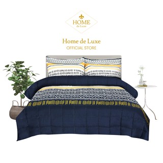 Home de Luxe 5 in 1 Comforter Set Comforter Blanket Set Yellow Abstract