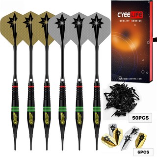 DartsCyeeLife 3/6/9/12pcs Professional Electronic Soft Tip Darts 18g Darts With Aluminium Alloy Shaf
