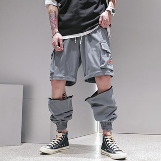 multi-pocket casual pants COD tide brand Overalls men's Cargo Pants Fashion Detachable Shorts Men cargo pants Casual jogger pocket pants 002