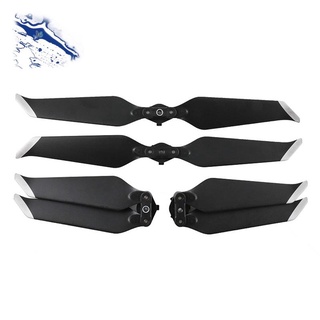 2 Pairs Low-Noise Quick-Release Propellers for DJI Mavic Pro or Mavic Pro Platinum, 8331 Sier Stripes