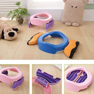 Mother and babyNew Baby Travel Potty Seat 2 In1 Portable Plastic Toilet Seat Kids Comfortable