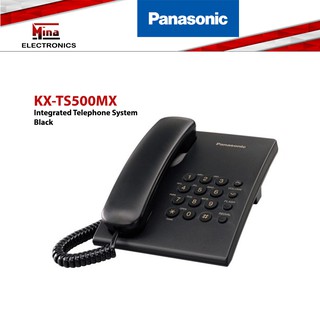 Panasonic Corded Wired Telephone KX-TS500MX Black