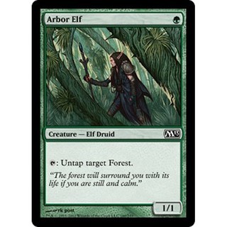 Magic card Arbor Elf green creature druid mtg edh forest llanowar fyndhorn elvish msytic wirewood 7