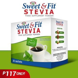 Sweet & Fit Stevia 30s (Sugar Substitute, Zero Calorie Sweetener)