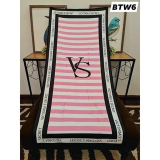 yayamanin towel Big VS Stripes Letter Beach towel Bath towel victoria’s secret towel 150