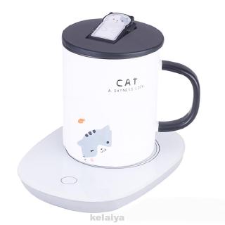 Drink Heater Coffee Tea Portable Electric Desktop Beverage Timing USB Mat Mug 55 Degree