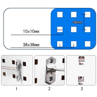 【spot goods】☫Wall-Mounted Hole board hook Hardware Tool Storage rack toolbox Hanging board Tool Sto