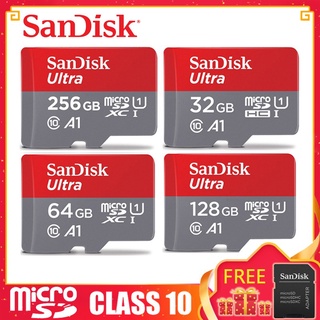 TopƪSandisk SD 128GB SD card 64GB 32GB 128GB 256GB 512GB Memory Card A1 100MB/s Micro SD