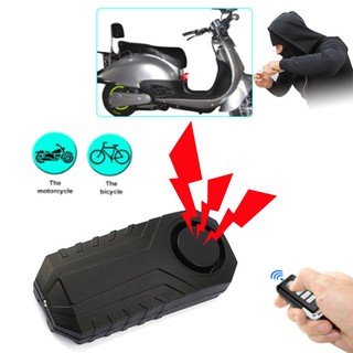 【My-Ready stock】113dB Wireless AntiTheft Vibration Motorcycle Bicycle Security Alarm with Remote zXU