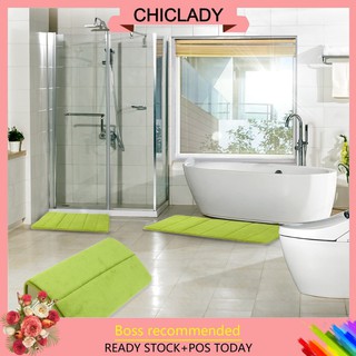 ❤COD❤【ready stock】60x40cm Carpet Bath Pad Bathroom Water Non-slip Mats