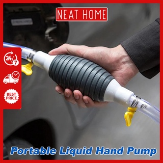 Universal High Flow Manual Fuel Pump Petrol Diesel Oil Water Liquid Transfer Rubber tube