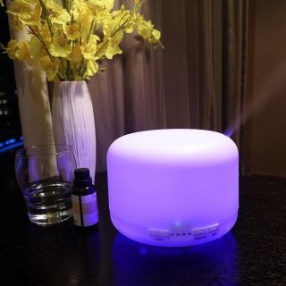 7 LED Color Aromatherapy Esential Oil Difuser Ultrasonic Air (500ml)