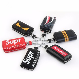 Men's Key Case Cover High-end key chain sup leather car key cover