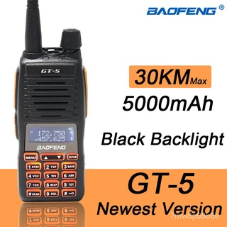 2021 BF GT-5 10W Baofeng Walkie Talkie Long Range 10 KM Two Way Ham Radio Dual PTT hf Transceiver Po