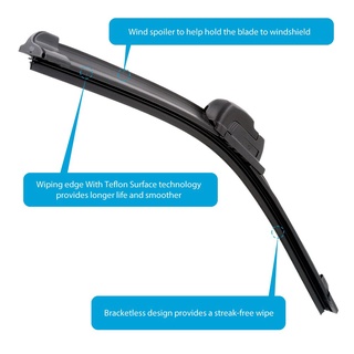 ☌LUYA U-hook Silicone Car Wiper Windscreen Wiper Windshield Wiper price for 1 pcs