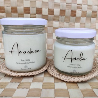 Scented Soy Candles in jars