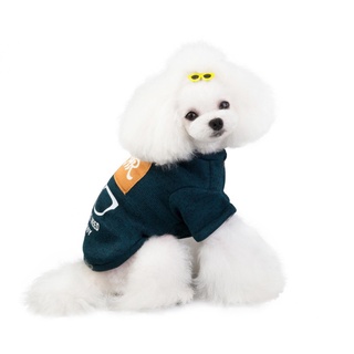 pet EyewearPuppy Autumn and Winter Dog Clothes Hat with Glasses Sweater Teddy Bichon Small Dog Pet W