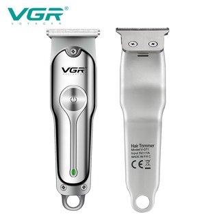 Men care✠VGR Hair Clipper Electric USB Charging Stainless Steel Blade Multiple Limit Combs Cordless