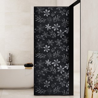 Window glass film shade bathroom black opaque self-adhesive glass sticker heat insulation sunscreen (8)