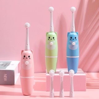 Children Electric Toothbrush Toddlers Cute Toothbrush Soft Brush Heads