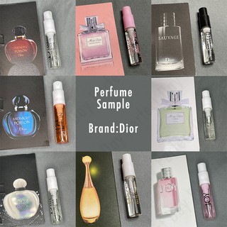 「Perfume Sample」Dior Perfume Collection（8 Fragrances）2ML
