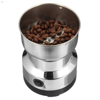 ◆▥WJF Electric Coffee Bean Grinder Blenders For Home Kitchen Office Stainless Steel 220V Home Use