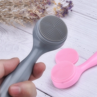Cozy.Double Sides Multifunctional Silicone Face Cleanser Facial Cleansing Brush Portable Face Cleaning Facial Brush Massage Tool