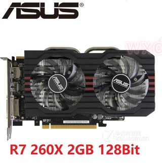 ASUS R7 260X 2GB 128Bit GDDR5 Graphics Cards for AMD Radeon R7260X VGA Cards Used Equivalent