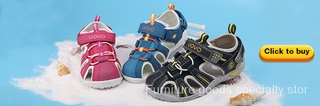 UOVO 2021 New Arrival Children Fashion Kids Shoes For Boys Girls Hook-And-Loop Cut-Outs Summer Beach (6)