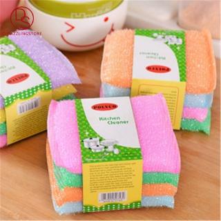 COD Makapal Multipurpose Sweep the Cloth Scouring Pad Scrubbing Sponge Cleaner Kitchen