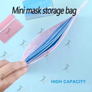 Waterproof Zip Pouch Cartoon Travel Portable Mask Storage Bag