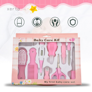 Baby Nursery Care Kit, 10-Piece Baby Healthcare and Grooming Kit Nail Clipper Nail File