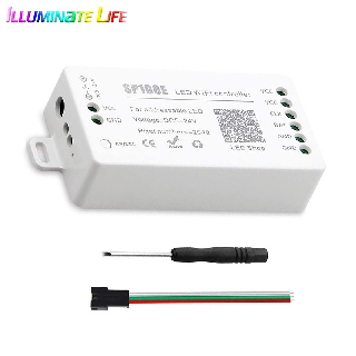 SP108E LED Wifi Magic Controller Support with Smart IC WS2812B WS2811 SK6812-RGBW LED Strip Module Light APP Wireless Group Control IOS Android DC5-24V