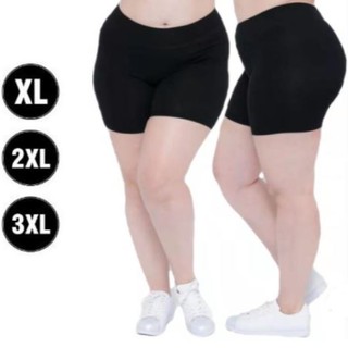 BEST SELLER !! Women’s Plus Size Cycling Shorts BLACK Boyleg shorts for plus size XL-3XL