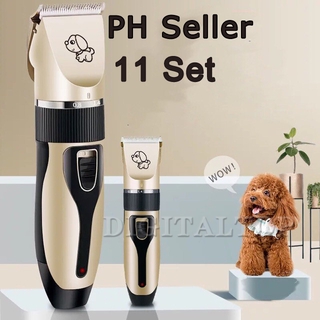 【Ready Stock】 COD Rechargeable Pet Cat Dog Hair Trimmer Grooming Kit Electrical Clipper Shaver Set