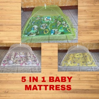 new born baby set✴5 IN 1 BABY MATTRESS CRIBSET WITH NEWBORN MOSQUIT