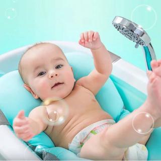 Baby Shower Bath Tub Pillow Anti-Slip Float Pad Security Bath Support Cushion Foldable Soft Non-Slip(no tub) (3)