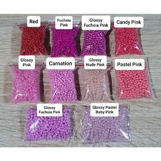 3mm Seed Beads 20 & 50 grams Part 2 (Opaque, Matte, Glossy, Frosted, Pastel Beads) (6)