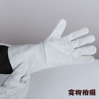 ○☬10 pairs of welding gloves cowhide anti-scalding soft welder high temperature and wear resistanc1