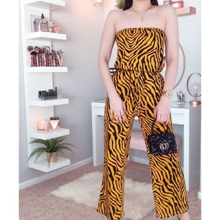 New Sleeveless Sexy Streetwear Slim Fit Animal Print Jumpsuit Solid Overall Pants #X11