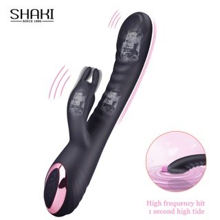 SHAKI G-Spot Dildo Rabbit vibrators Hitting Vibrating Vagina Massager Female Masturbator Clitoris S