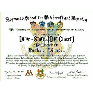 Harry Potter Hogwarts Diploma with Certificate Holder