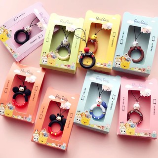 Cute bear Duck phone strap Pendant Mobile Phone Straps cartoon universal ring strap For all Phone (1)